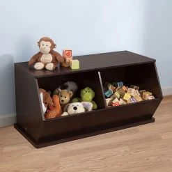 KidKraft Espresso Double Storage Unit -KidKraft store 9E8A498B 3