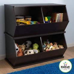 KidKraft Espresso Double Storage Unit -KidKraft store 9E8A498B 4