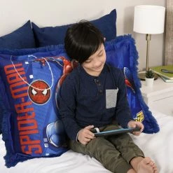 Nemcor Marvel Spider-Man Kids Jumbo Funky Fur Pillow, 20" X 30" -KidKraft store A40B2AF0 3