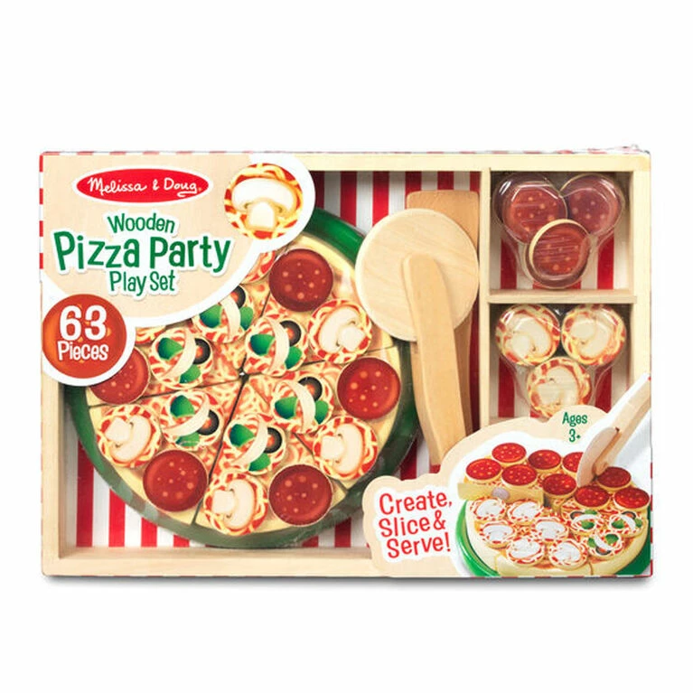 Melissa & Doug Melissa And Doug Wooden Pizza Party Playset 3 Melissa & Doug Melissa And Doug Wooden Pizza Party Playset