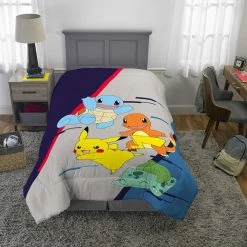 Franco Manufacturing Pokemon "Lightening Bolt" T/F Comforter -KidKraft store A442B9F9 2