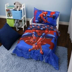 Nemcor Marvel Spider-Man 2-Piece Toddler Bedding Set Including Comforter And Pillowcase