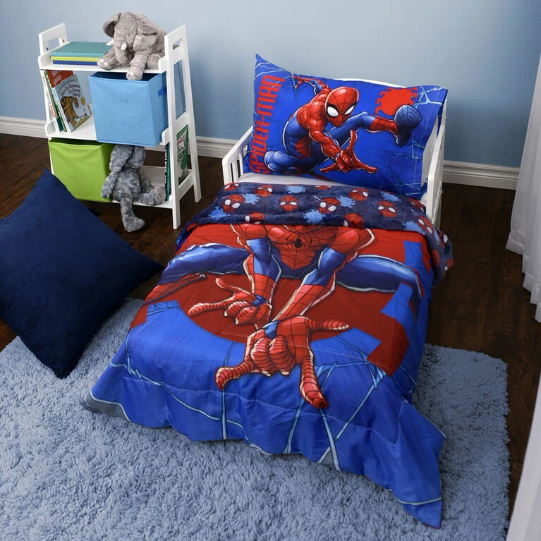 Nemcor Marvel Spider-Man 2-Piece Toddler Bedding Set Including Comforter And Pillowcase 3 Nemcor Marvel Spider-Man 2-Piece Toddler Bedding Set Including Comforter And Pillowcase