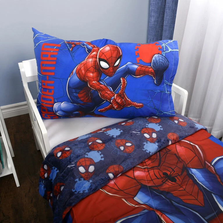 Nemcor Marvel Spider-Man 2-Piece Toddler Bedding Set Including Comforter And Pillowcase 4 Nemcor Marvel Spider-Man 2-Piece Toddler Bedding Set Including Comforter And Pillowcase - Image 2