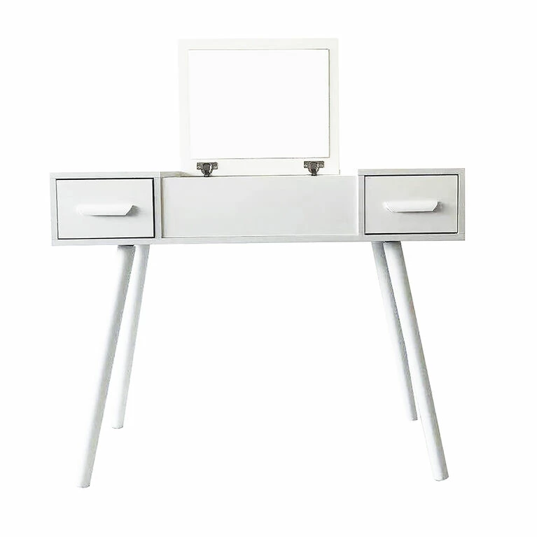 Danawares White Dressing Table/Desk With Mirror 4 Danawares White Dressing Table/Desk With Mirror - Image 2