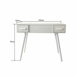 Danawares White Dressing Table/Desk With Mirror 9 Danawares White Dressing Table/Desk With Mirror -KidKraft store A4A99864 3