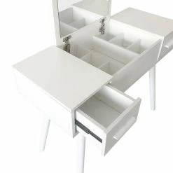 Danawares White Dressing Table/Desk With Mirror 10 Danawares White Dressing Table/Desk With Mirror -KidKraft store A4A99864 4