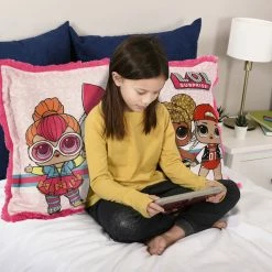 Nemcor L.O.L. Surprise! Jumbo Funky Fur Pillow, 20" X 30" -KidKraft store A4E71A2B 3