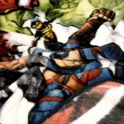 Nemcor Marvel Avengers Kids Throw Blanket, 40" X 50", Iron Man, Captain America, The Hulk, Thor -KidKraft store B416180A 3