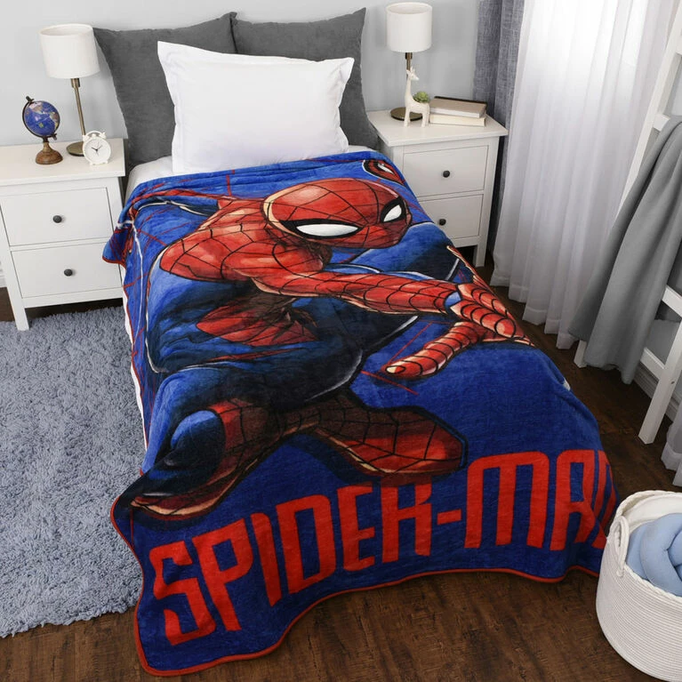 Nemcor Marvel Spiderman Kids Oversized Blanket, (60x90) 4 Nemcor Marvel Spiderman Kids Oversized Blanket, (60x90) - Image 2