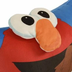 Sesame Street Elmo 3D Decorative Throw Pillow For Kids Soft Plush Embroidered Cushion For Girls And Boys Gift Essential (13"x16") By Nemcor -KidKraft store B47E6ABC 3