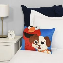Sesame Street Elmo 3D Decorative Throw Pillow For Kids Soft Plush Embroidered Cushion For Girls And Boys Gift Essential (13"x16") By Nemcor -KidKraft store B47E6ABC 4