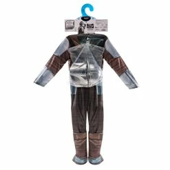 Kroeger Star Wars The Mandalorian Deluxe Youth Costume Size Small - Powerwall Jumpsuit With Printed Design And Polyfill Stuffing Plus Gloves, Cape, And 3D Headpiece -KidKraft store B4E38A2F 5