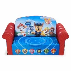 SPIN MASTER Marshmallow Furniture, Children's 2-in-1 Flip Open Foam Compressed Sofa, PAW Patrol