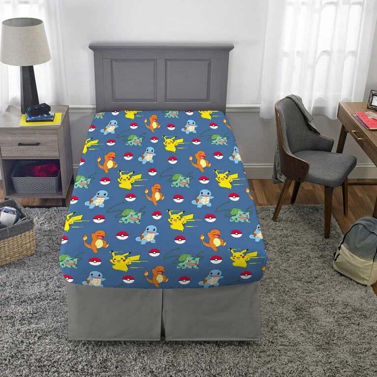 Franco Manufacturing Pokemon "Lightening Bolt" Twin Sheet Set 5 Franco Manufacturing Pokemon "Lightening Bolt" Twin Sheet Set - Image 3