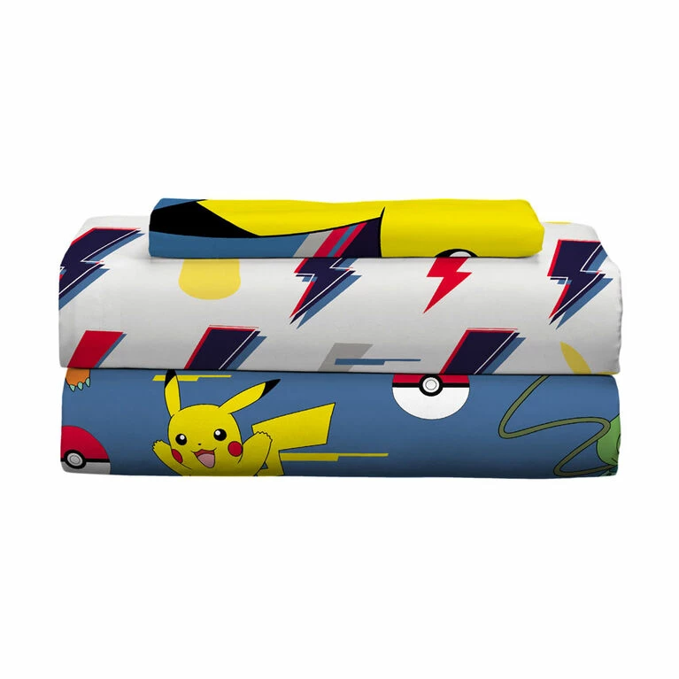 Franco Manufacturing Pokemon "Lightening Bolt" Twin Sheet Set 6 Franco Manufacturing Pokemon "Lightening Bolt" Twin Sheet Set - Image 4
