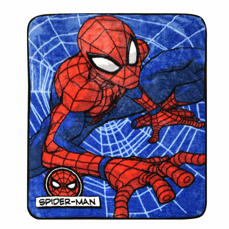 Nemcor Marvel Spiderman Kids Throw Blanket, 40" X 50" 3 Nemcor Marvel Spiderman Kids Throw Blanket, 40" X 50"