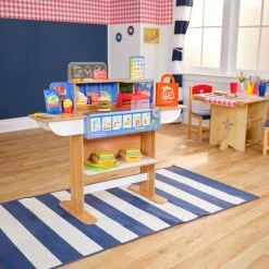 KidKraft - Prep And Deliver Deli Wooden Play Store With 25+ Accessories -KidKraft store C4CCEA8B 3