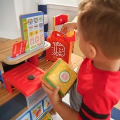 KidKraft - Prep And Deliver Deli Wooden Play Store With 25+ Accessories -KidKraft store C4CCEA8B 4