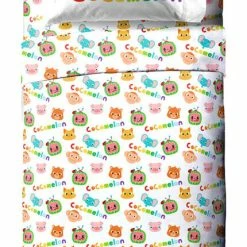 CoComelon 'Animals' 3-Piece Twin Sheet Set, 100% Polyester