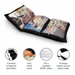 Nemcor Star Wars The Mandalorian 3 Piece Pillow Lounger Cover -KidKraft store D44E4B34 3