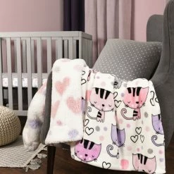 Baby's First By Nemcor Reversible Ultimate Sherpa Baby Blanket, Kittens 10 Baby's First By Nemcor Reversible Ultimate Sherpa Baby Blanket, Kittens -KidKraft store D4688A08 3