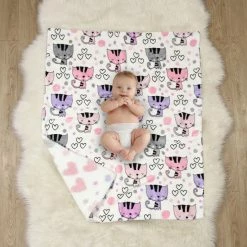Baby's First By Nemcor Reversible Ultimate Sherpa Baby Blanket, Kittens 11 Baby's First By Nemcor Reversible Ultimate Sherpa Baby Blanket, Kittens -KidKraft store D4688A08 4