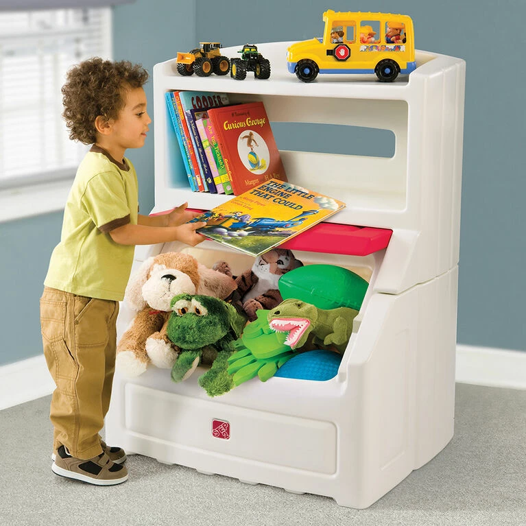 Step 2 Step2 Lift And Hide Bookcase Storage Chest - Red 3 Step 2 Step2 Lift And Hide Bookcase Storage Chest - Red