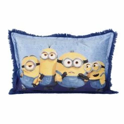Nemcor Despicable Me Minions Kids Jumbo Funky Fur Pillow, 20" X 30"