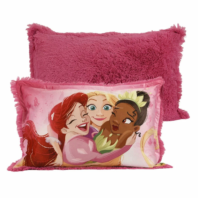 Nemcor Disney Princess Kids Jumbo Funky Fur Pillow, 20" X 30" 8 Nemcor Disney Princess Kids Jumbo Funky Fur Pillow, 20" X 30" - Image 6
