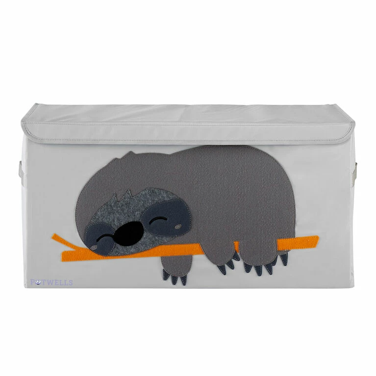 Potwells - Baby Kids Toddler Toy Storage Chest/Trunk Organizer - Sloth 3 Potwells - Baby Kids Toddler Toy Storage Chest/Trunk Organizer - Sloth
