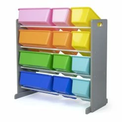 Toys R Us Humble Crew Grey Toy Storage Organizer With 12 Storage Bins -KidKraft store E43C3ADC 4