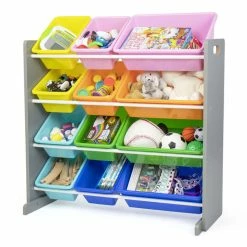 Toys R Us Humble Crew Grey Toy Storage Organizer With 12 Storage Bins -KidKraft store E43C3ADC 6