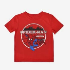 Happy Kids Marvel Spider-Man Short Sleeve Top Red