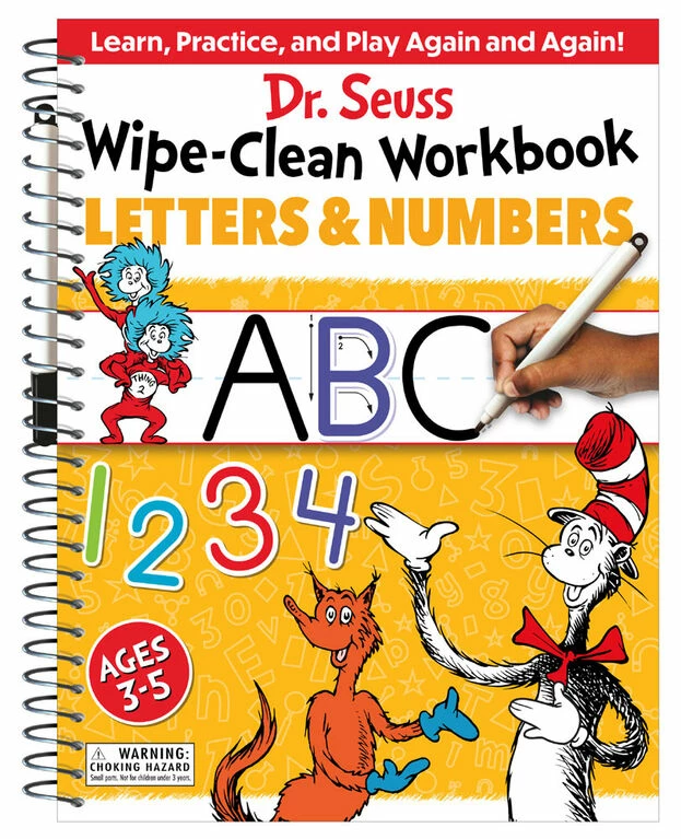 Random House Dr. Seuss Wipe-Clean Workbook: Letters And Numbers - English Edition 3 Random House Dr. Seuss Wipe-Clean Workbook: Letters And Numbers - English Edition