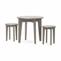 Child Craft Forever Eclectic Geo Kids Table & Stools Set, Dapper Gray
