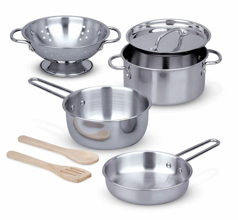 Melissa & Doug Pots & Pans Set 4 Melissa & Doug Pots & Pans Set - Image 2