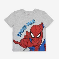 Happy Kids Marvel Spider-Man Short Sleeve Top Grey