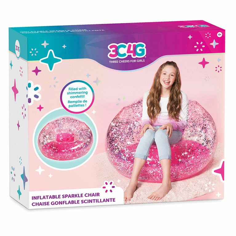 Danawares 3C4G Glitter Confetti Chair - Pink 4 Danawares 3C4G Glitter Confetti Chair - Pink - Image 2