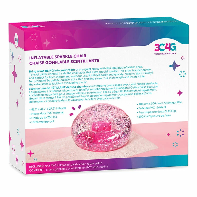 Danawares 3C4G Glitter Confetti Chair - Pink 6 Danawares 3C4G Glitter Confetti Chair - Pink - Image 4