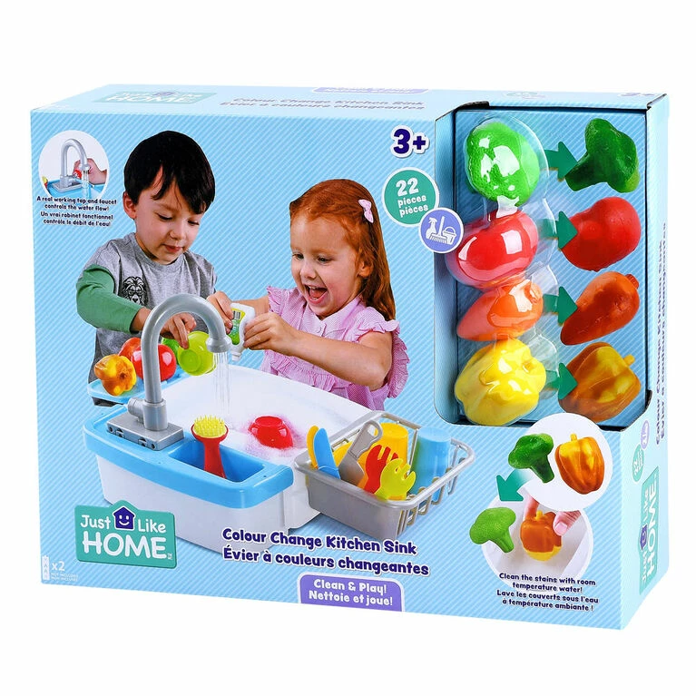 Just Like Home - Colour Change Kitchen Sink 22 Pcs - R Exclusive 3 Just Like Home - Colour Change Kitchen Sink 22 Pcs - R Exclusive