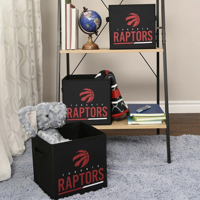 Nemcor NBA Toronto Raptors Foldable Storage Basket Bin Containers (Pack Of 3) 4 Nemcor NBA Toronto Raptors Foldable Storage Basket Bin Containers (Pack Of 3) - Image 2